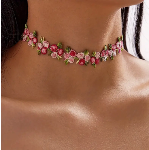 Colar Choker Florzinha